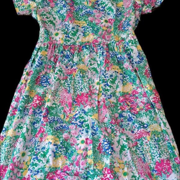 MEDIUM 100% cotton lovely floral midi dress from Vermont Country Store - Picture 6 of 10